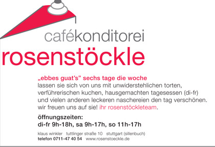 Café Konditorei Rosenstöckle