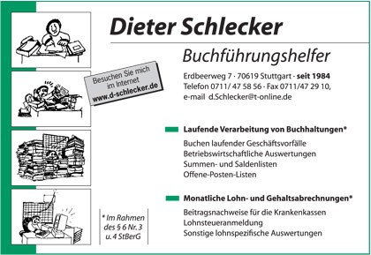Dieter Schlecker Buchführungshelfer